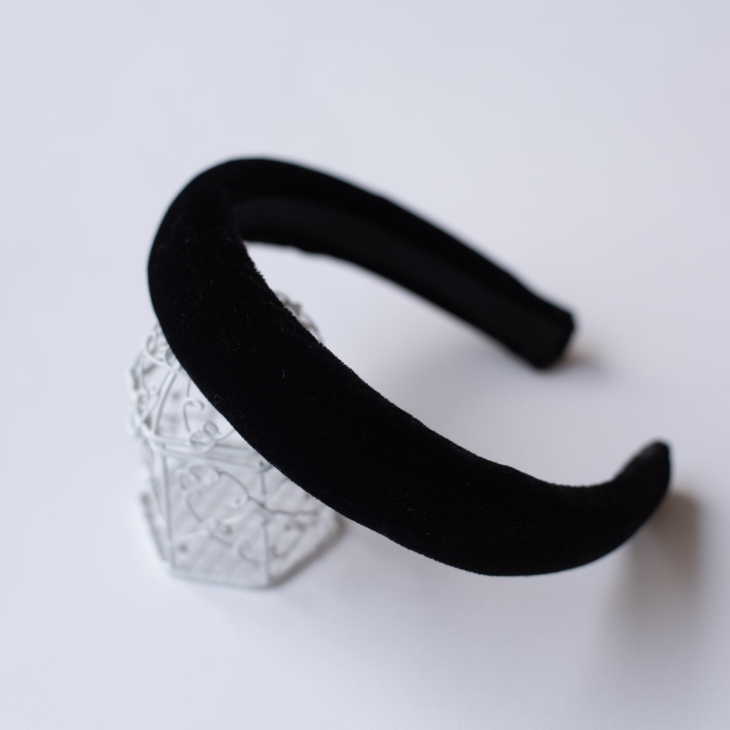 Soft velvet padded party hair band - Magenta