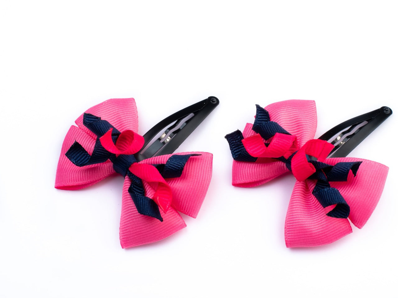 Bow with Korker Detailing on Tic-Tac Clips - Hair Clips