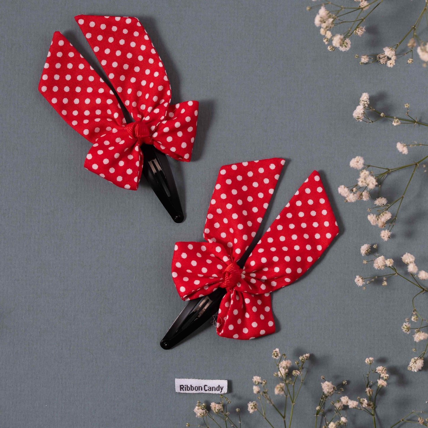 Cute Polka Dot Bow On Tic Tac - Red