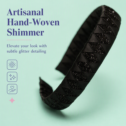 Woven Hairband - Black
