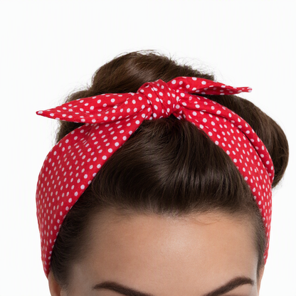 Polka Dot Cute Knotted Hairband.