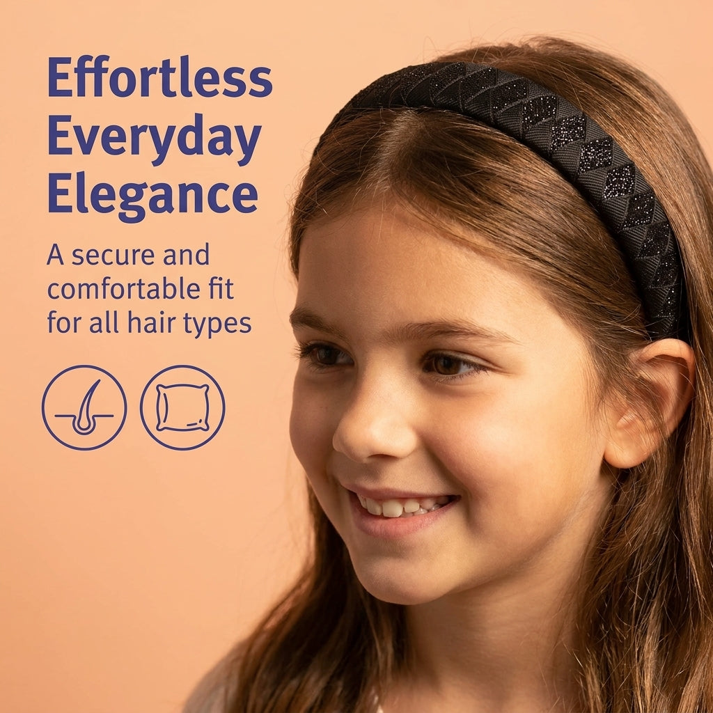 Woven Hairband - Black