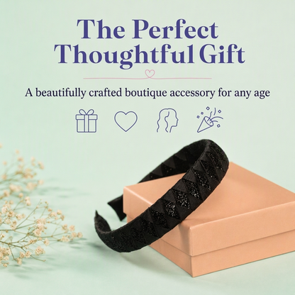 Woven Hairband - Black