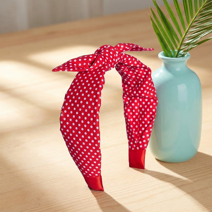 Polka Dot Cute Knotted Hairband.