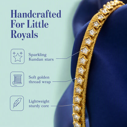 Kundan Hairband - Golden