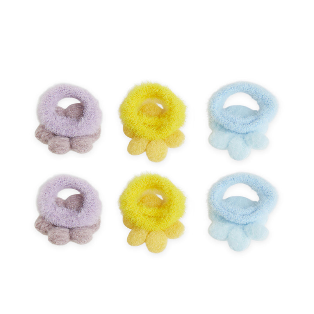 Pack of 3 Pairs of Super Soft Rubber Bands – Multicolor