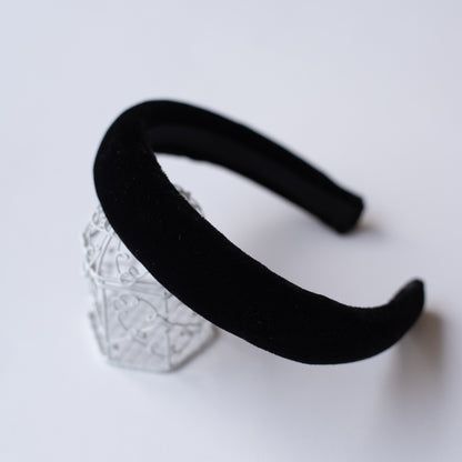 Soft velvet padded party hair band - Magenta