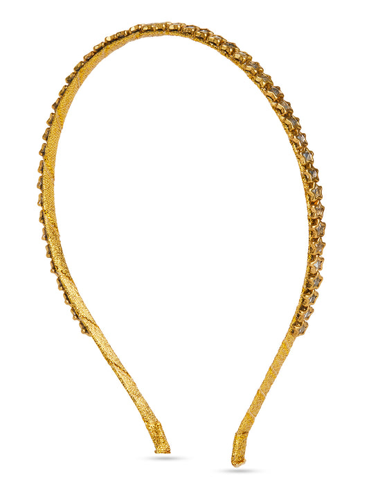 Kundan Hairband - Golden