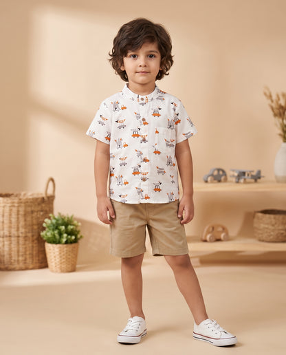 Ribbon Candy - Transport Print Shirt - 100% Cotton