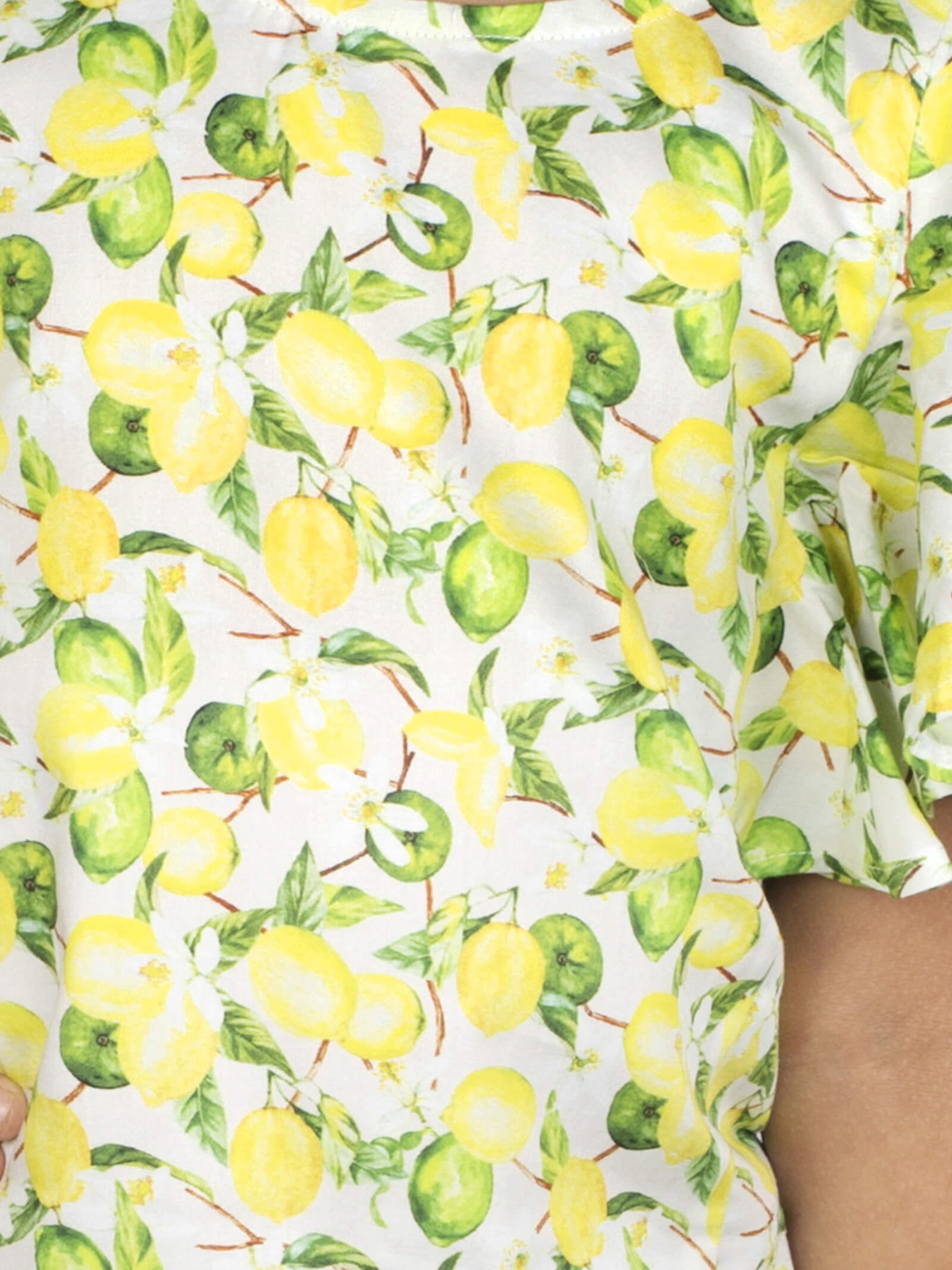 Yellow Lemon Print Dress
