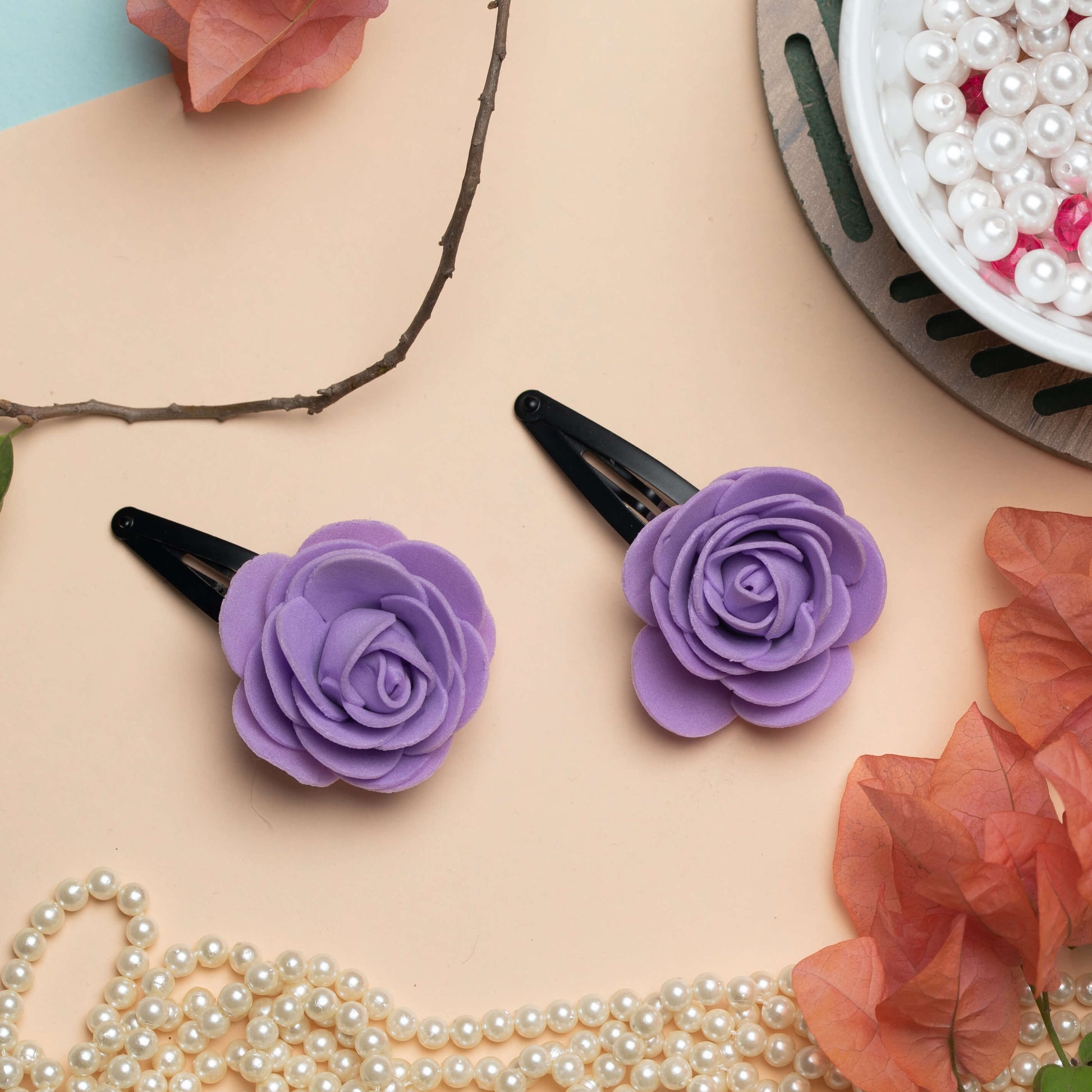 Ribbon Candy - Fancy  Rose  Tic Tac Pin - Purple