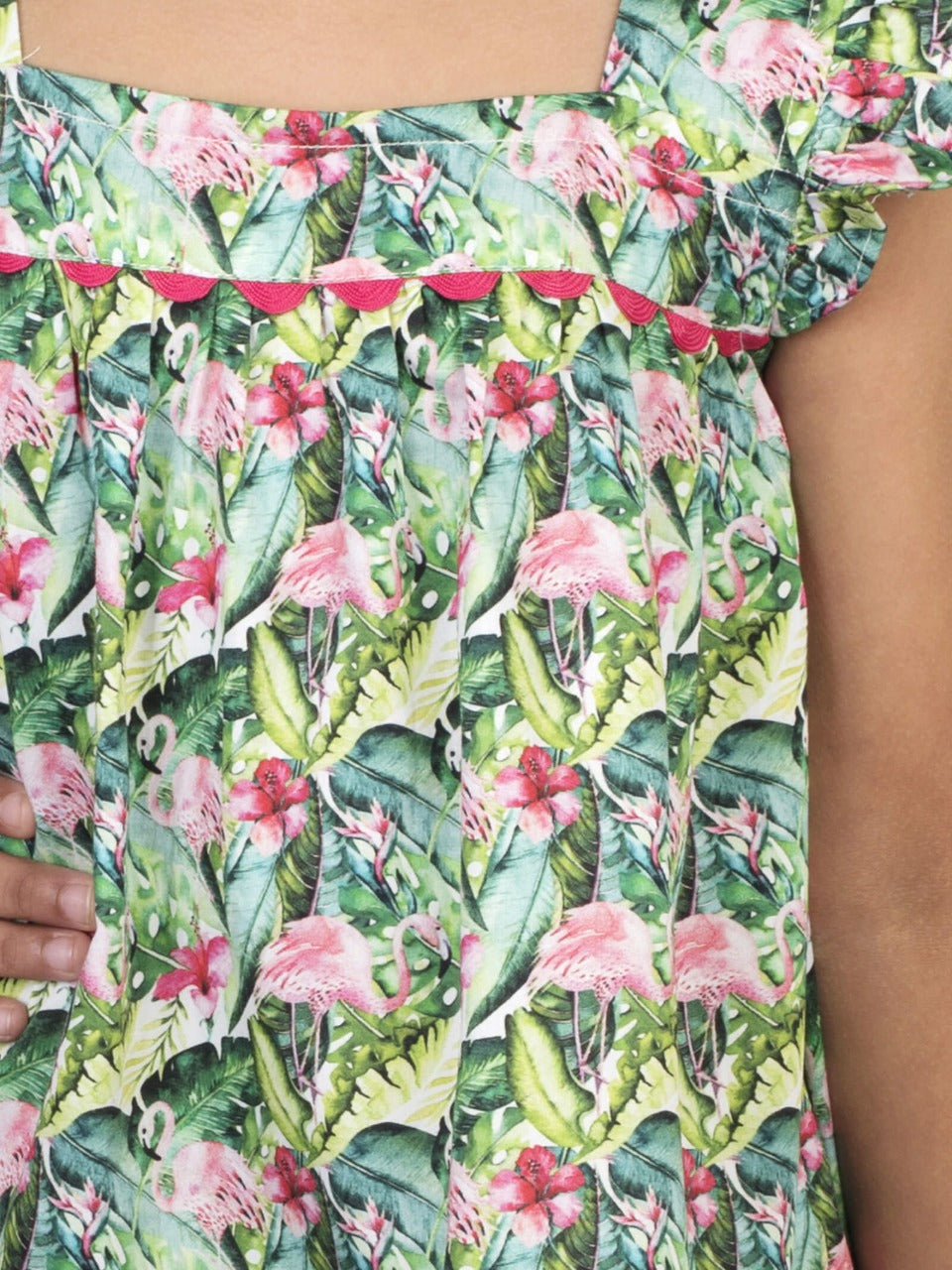 Flamingo Print Dress