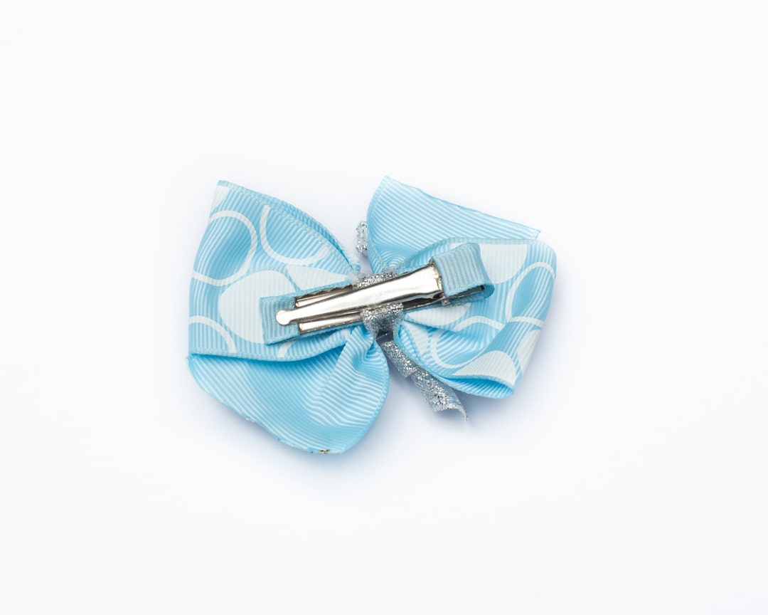 Polka Dots Bow with Korker Alligator Clip